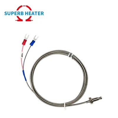 CUSTOM CUSTION با دقت بالا M6 M8 پیچ پیچ Threaded KJE سنسور دما ترموکوپل