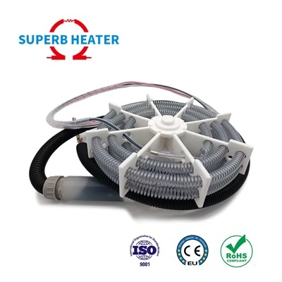 بخاری برقی PTFE سیم انعطاف پذیر فنری دایره ای مورد استفاده در صنایع شیمیایی