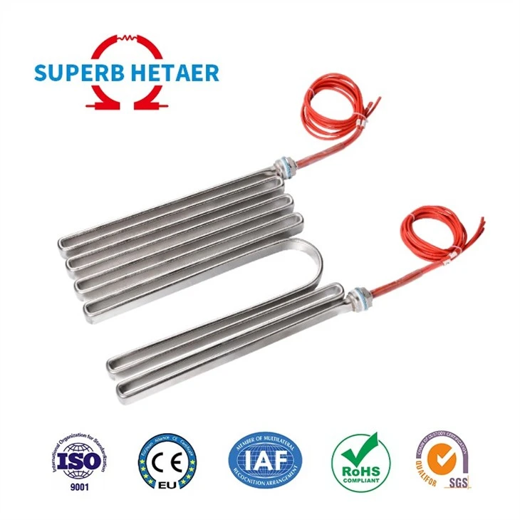Electric Heaters Double U Shaped Tubular Heater Element Air Heating