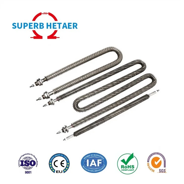 I Shape Straight Type Stainless Steel Electric Air Heating Tube Finned Tubular Heater Oven Heater